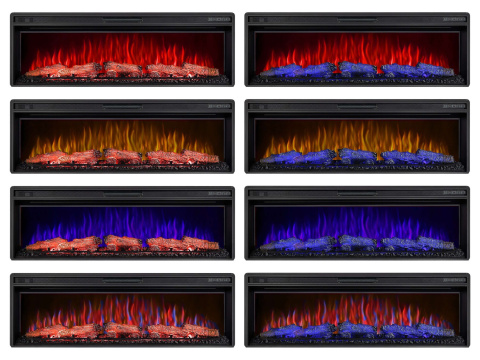Wkład kominkowy elektryczny do zabudowy AF50 Multicolor