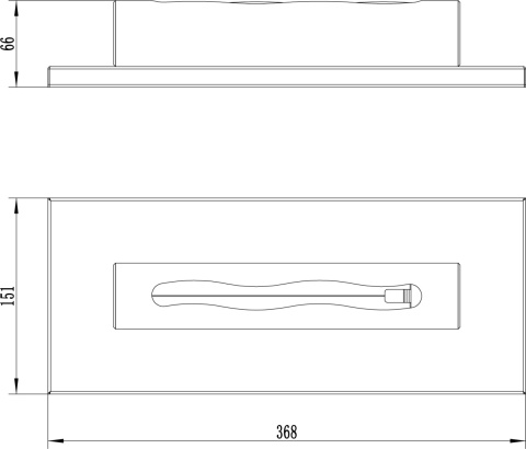 BIOKOMINEK WOLNOSTOJĄCY STAINLESS BIAŁY POŁYSK