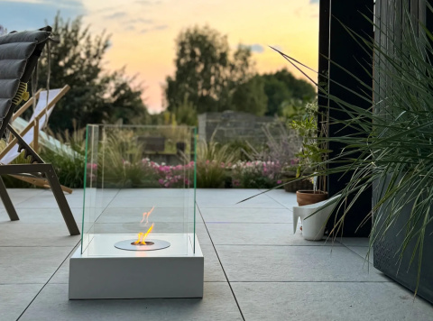 BIOKOMINEK WOLNOSTOJĄCY SUNSET GARDEN BIAŁY BIOKOMINEK WOLNOSTOJĄCY SUNSET GARDEN BIAŁY
