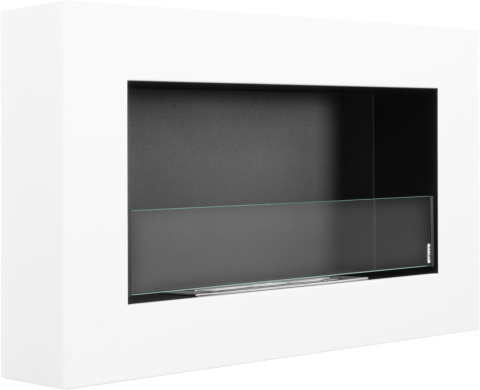 BIOKOMINEK WISZĄCY Z SZYBĄ 650X400 BOX BIAŁY MAT BIOKOMINEK WISZĄCY Z SZYBĄ 650X400 BOX BIAŁY MAT