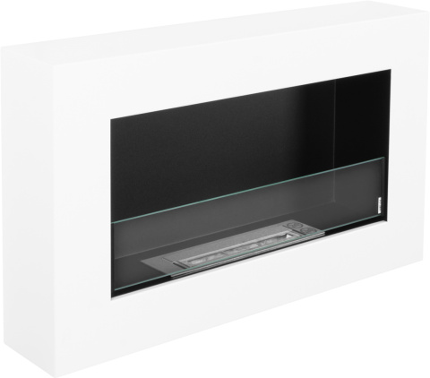 BIOKOMINEK WISZĄCY Z SZYBĄ 650X400 BOX BIAŁY MAT BIOKOMINEK WISZĄCY Z SZYBĄ 650X400 BOX BIAŁY MAT
