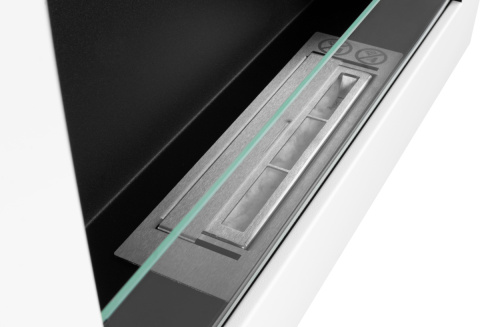 BIOKOMINEK WISZĄCY Z SZYBĄ 650X400 BOX BIAŁY MAT