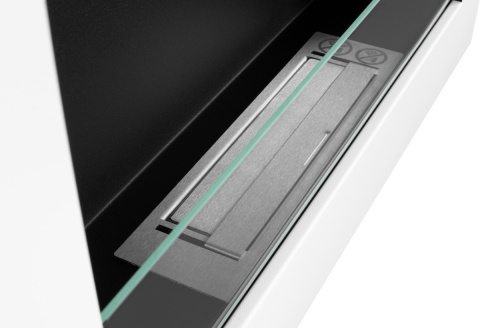 BIOKOMINEK WISZĄCY Z SZYBĄ 650X400 BOX BIAŁY MAT