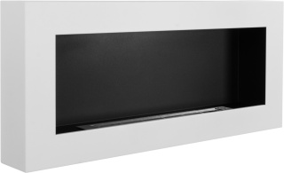 BIOKOMINEK WISZĄCY 900X400 BOX BIAŁY MAT