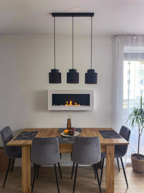 BIOKOMINEK WISZĄCY 900X400 BOX BIAŁY MAT