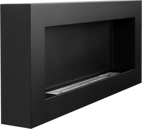 BIOKOMINEK WISZĄCY 900X400 BOX CZARNY MAT