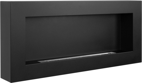 BIOKOMINEK WISZĄCY 900X400 BOX CZARNY MAT